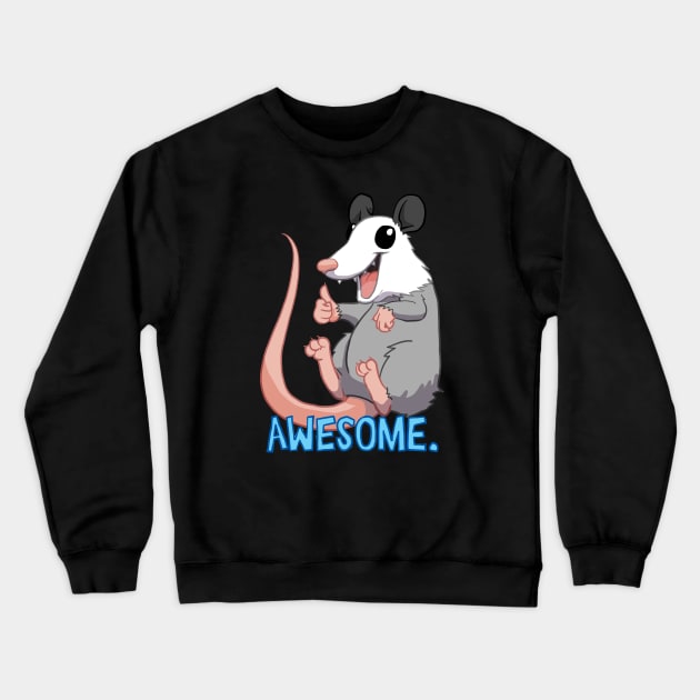 Possum Crewneck Sweatshirt by cartoonowl